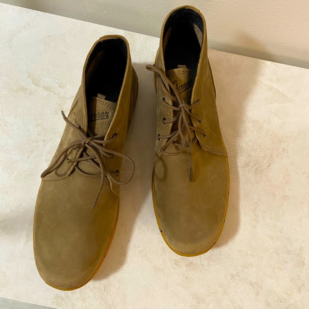 Danner Brown Leather Chukka Boots with Classic Design